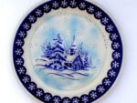 10.8" Dinner Plate Winter Chapel