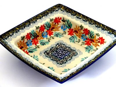 Polish Pottery square bowl