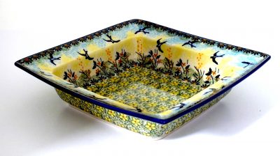 Polish Pottery square bowl