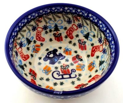 6 inch bowl Polish Pottery