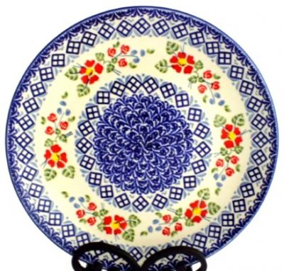 Polish Pottery stoneware 10 inch dinner plate