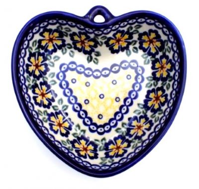 Polish Pottery heart bowl