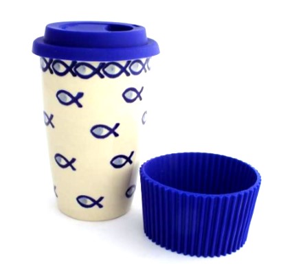 Polish Pottery travel mug