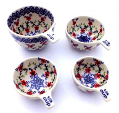 Polish Pottery Measuring Cups