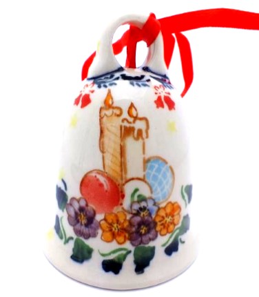 Polish Pottery Zaklady Ornament bell