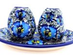 Polish Pottery Zaklady Salt & Pepper Tray
