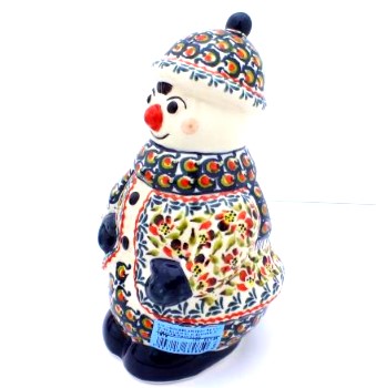 Polish Pottery Zaklady snowman