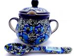 Polish Pottery Zaklady Sugar Bowl