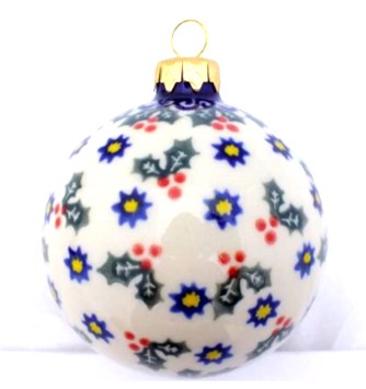 Polish Pottery Ball Small Vena