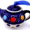 Polish Pottery Teapot Ornament MF