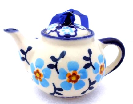Polish Pottery Teapot Ornament MF