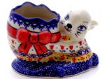 Polish Pottery Bunny with Easter Egg Jar