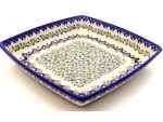 Polish Pottery Christmas Square Tray