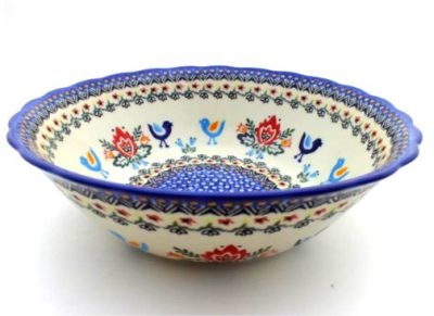 Polish Pottery 10 inch Bowl