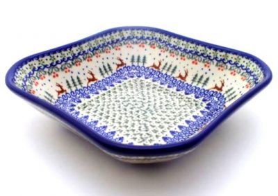 Polish Pottery square bowl