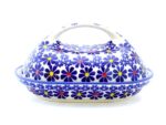 7" Butter Dish with Handle for Irish or stick butter Unikat