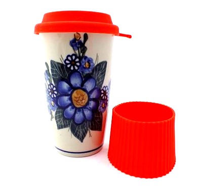 16 oz Mug with Cover Fits Car Cup Holder Unikat