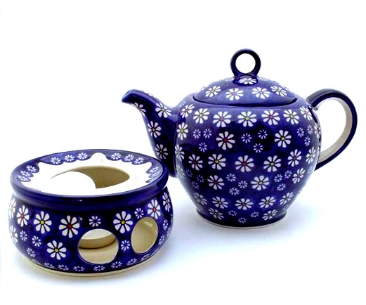 Polish Pottery UNIKAT 6 Cup Teapot UNIKAT Signature Exclusive Zoey Pattern! 