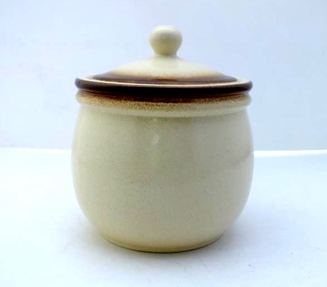 Container with Lid Round 5.5 C White Glaze - Color Palette Polish