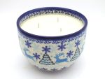 Candles in Polish Pottery