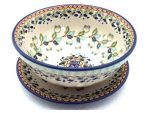 6.5" Berry Bowl Colander with Drain Plate Unikat